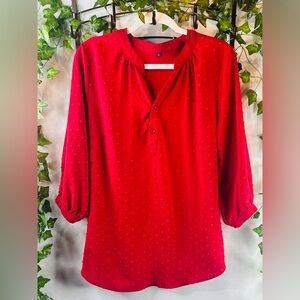 LOMAN Elegant Red Women's Blouse